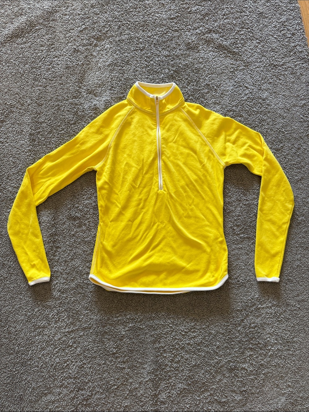 Peter Millar Yellow Half-Zip Pullover